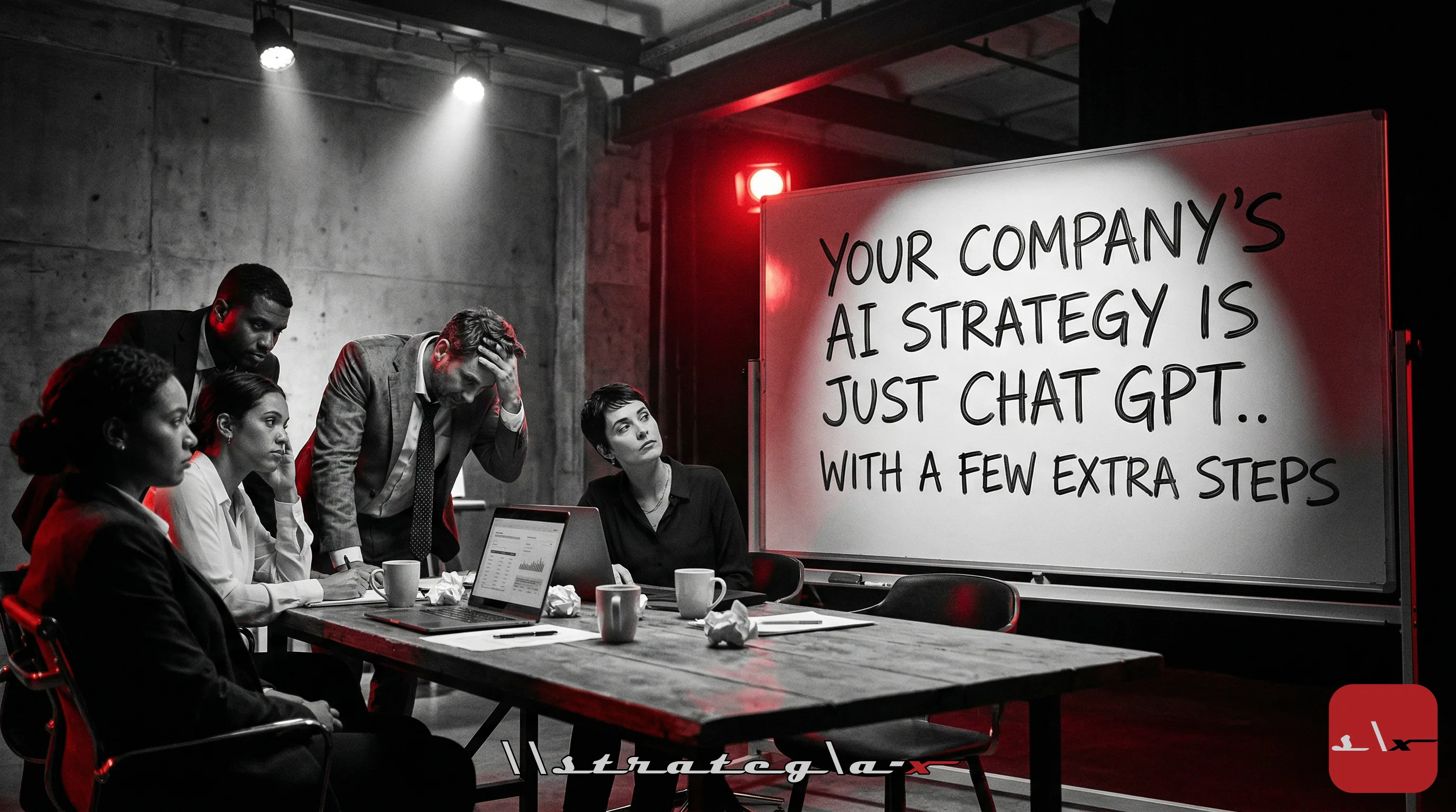 Your Company's AI Strategy Is Just ChatGPT With Extra Steps, And It's About to Hit a Wall
