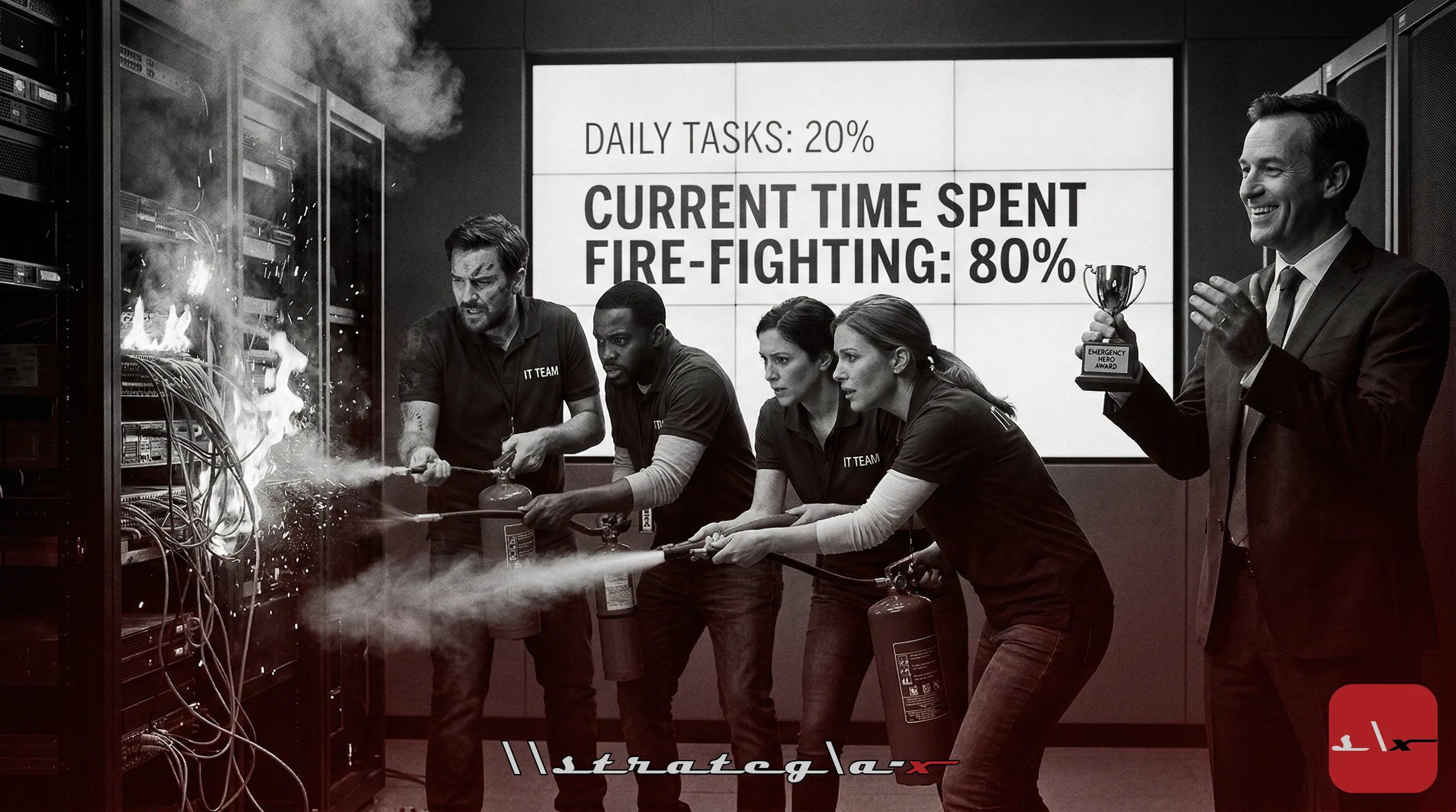 Your IT Team Is Firefighting 80% of the Time, And You're Rewarding Them for It