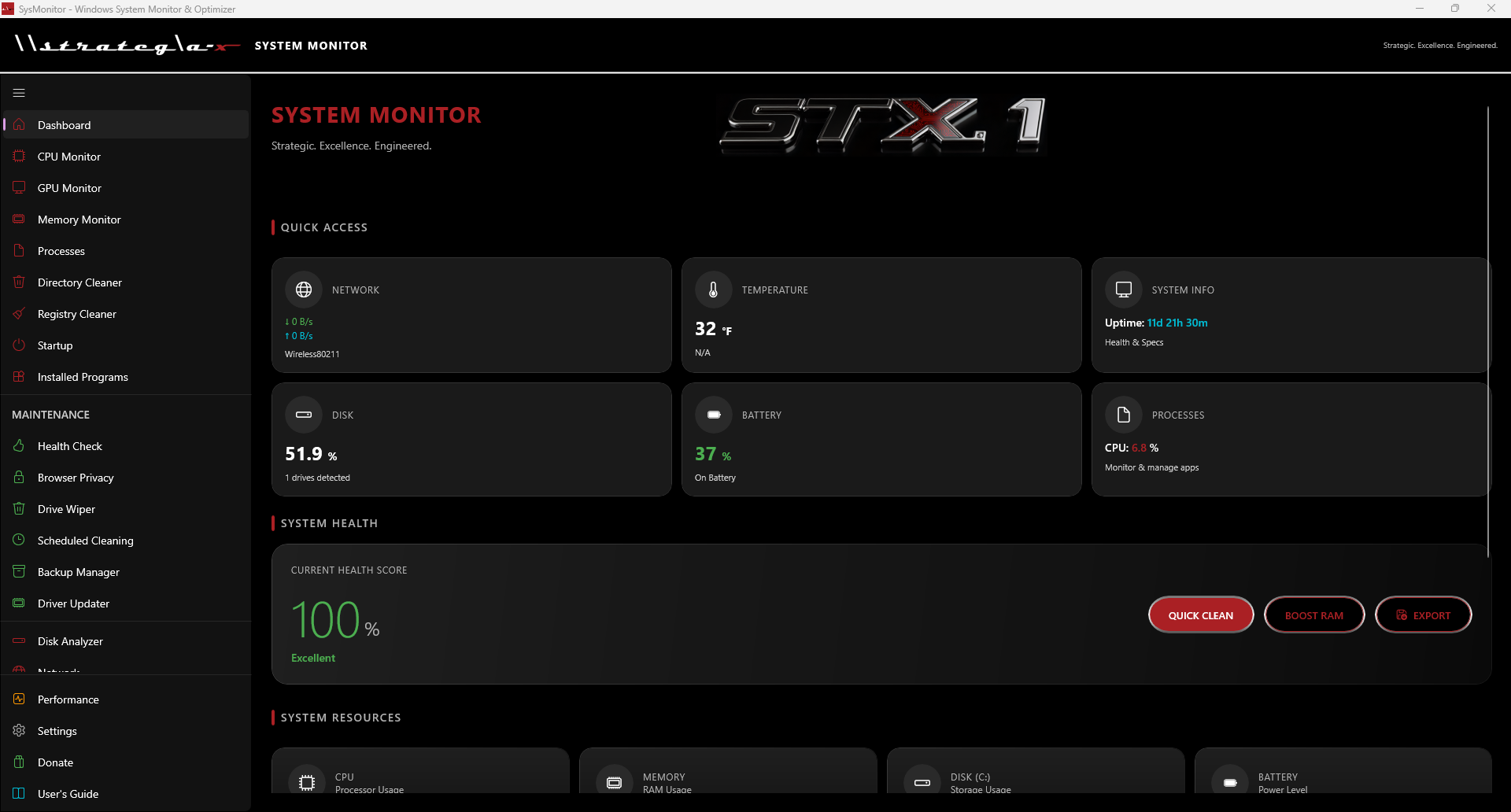 Download Strategia-X's FREE Ultimate PC Maintenance Tool!